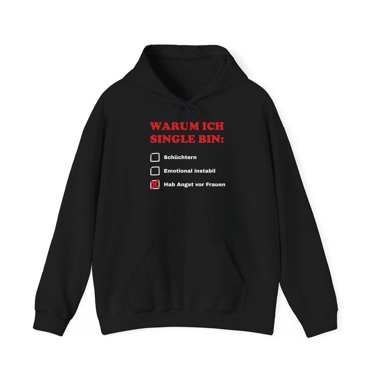 warum ich single bin hoodie