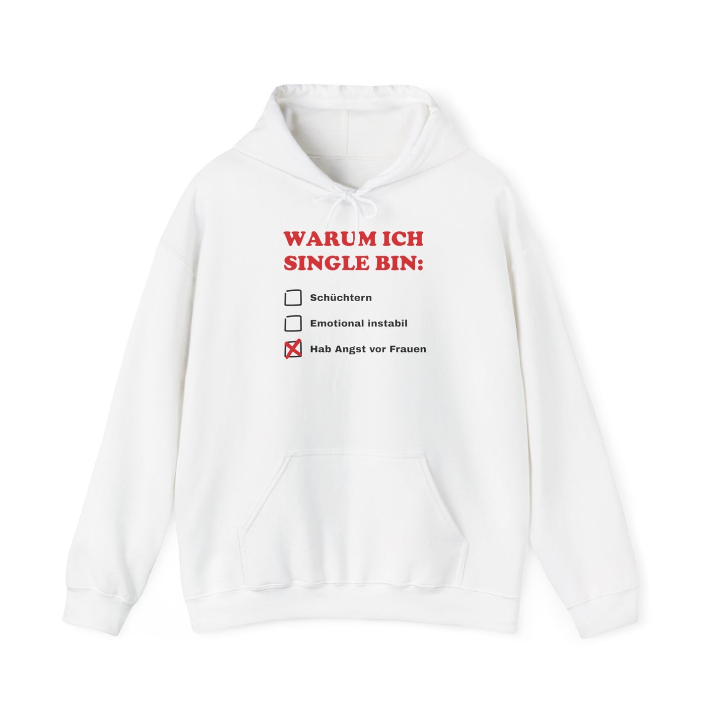 warum ich single bin hoodie