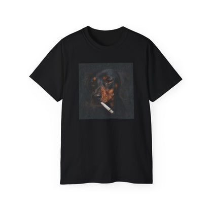 smoking dachshund shirt