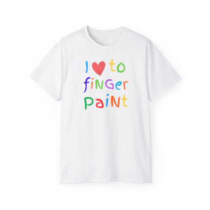 i <3 to finger paint shirt
