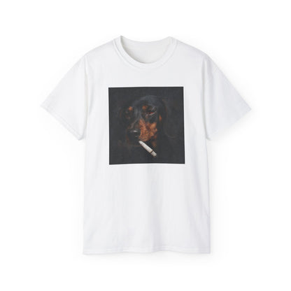 smoking dachshund shirt